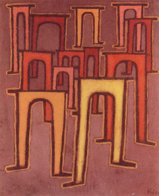 Paul Klee Revolution des Viadukts Norge oil painting art